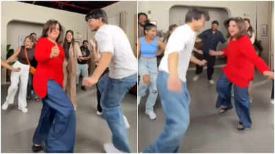 Farah Khan and Veer Pahariya set the internet ablaze with viral ‘Sky Force’ dance move | Hindi Movie News